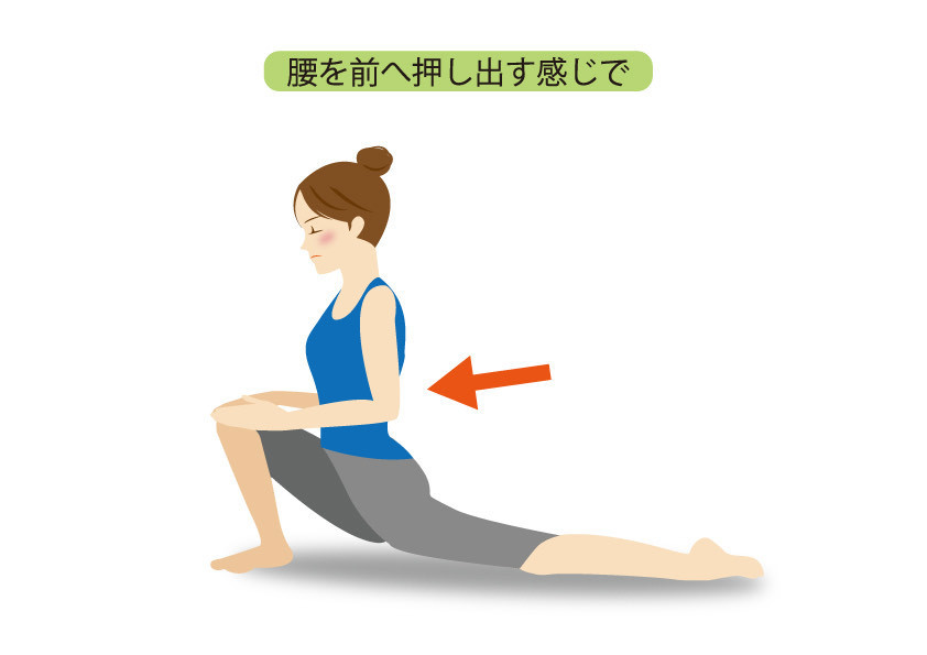 腰痛ストレッチ腸腰筋伸ばし
